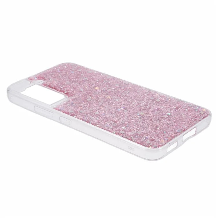 For Samsung Galaxy S22 5G Glitter Case Shiny Sparkle TPU Phone Cover