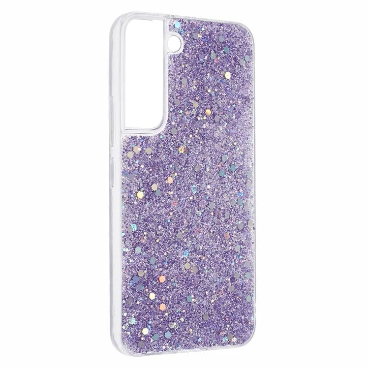 For Samsung Galaxy S22 5G Glitter Case Shiny Sparkle TPU Phone Cover