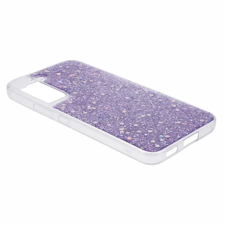 For Samsung Galaxy S22 5G Glitter Case Shiny Sparkle TPU Phone Cover