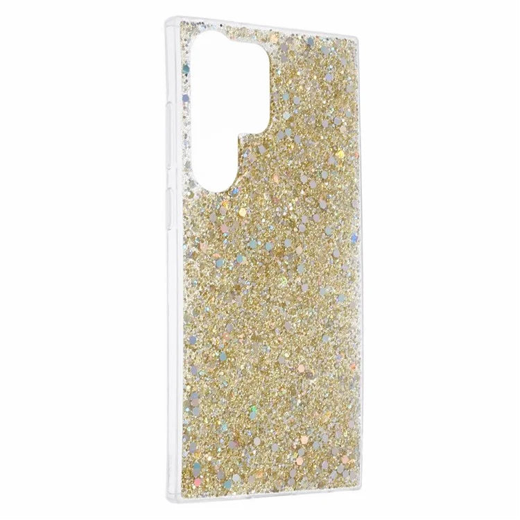 For Samsung Galaxy S23 Ultra Case TPU Glitter Sparkle Phone Cover