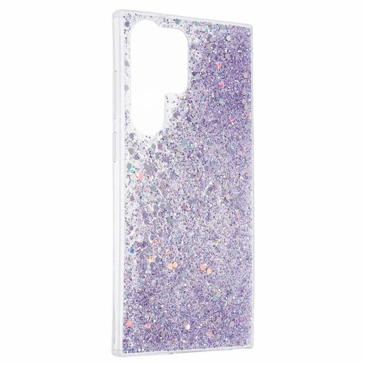 For Samsung Galaxy S23 Ultra Case TPU Glitter Sparkle Phone Cover