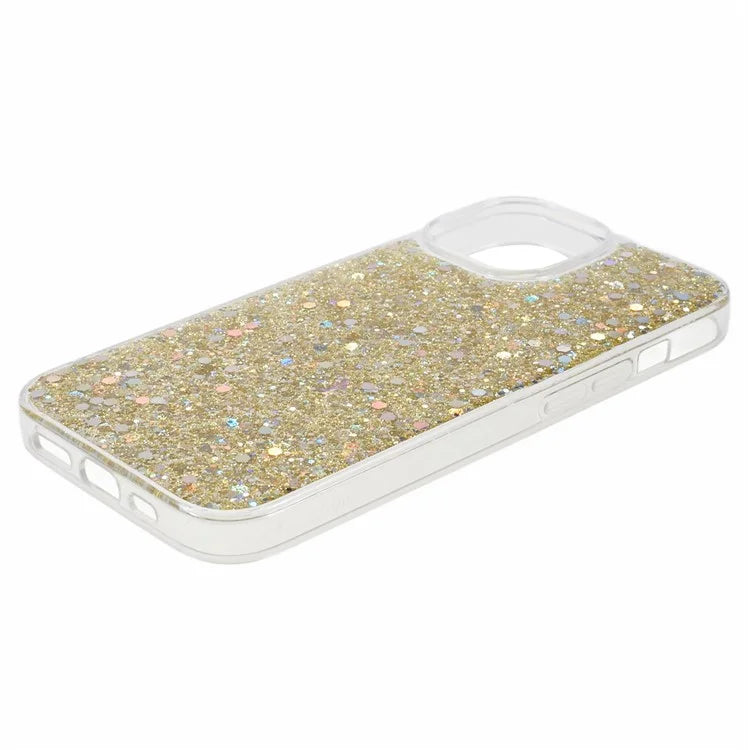 For iPhone 14 Case Glitter Soft TPU Smartphone Cover