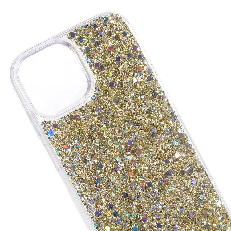 For iPhone 14 Case Glitter Soft TPU Smartphone Cover