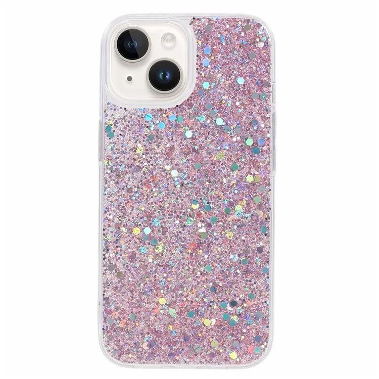 For iPhone 14 Case Glitter Soft TPU Smartphone Cover