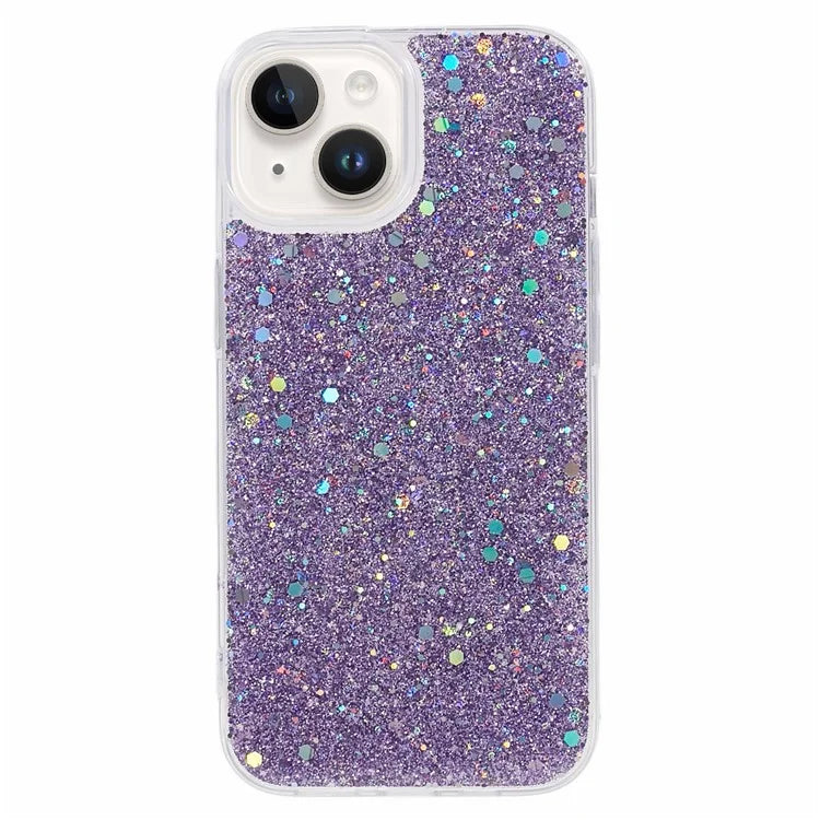For iPhone 14 Case Glitter Soft TPU Smartphone Cover