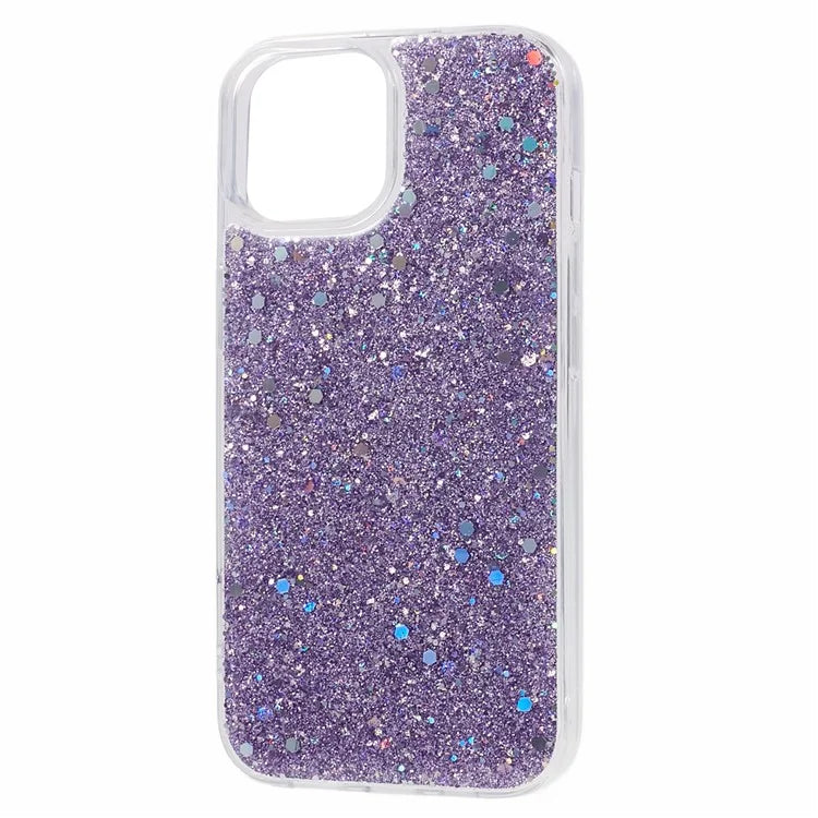 For iPhone 14 Case Glitter Soft TPU Smartphone Cover