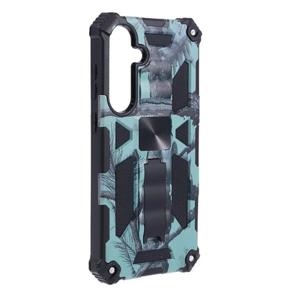 For Samsung Galaxy S24+ Case Camouflage Pattern Kickstand Protective Phone Cover