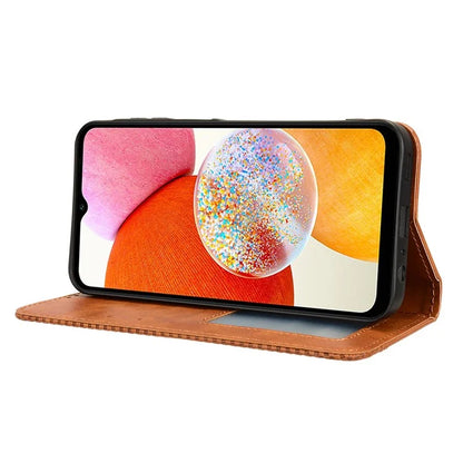 For Samsung Galaxy A15 5G Leather Case Retro Phone Cover with Wallet Stand