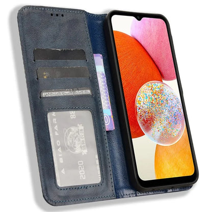 For Samsung Galaxy A15 5G Leather Case Retro Phone Cover with Wallet Stand