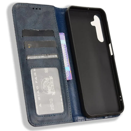 For Samsung Galaxy A15 5G Leather Case Retro Phone Cover with Wallet Stand