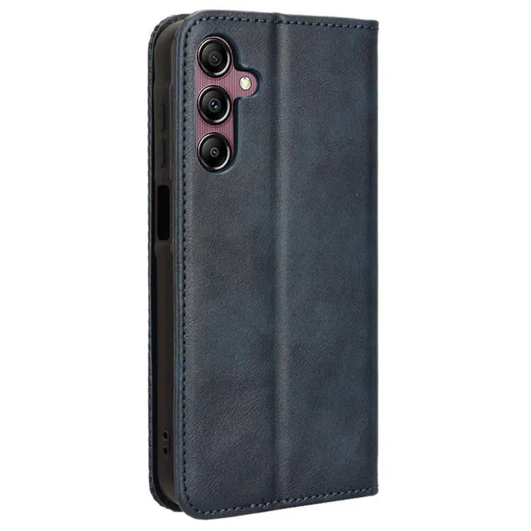 For Samsung Galaxy A15 5G Leather Case Retro Phone Cover with Wallet Stand