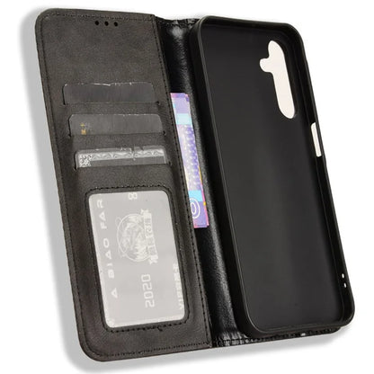 For Samsung Galaxy A15 5G Leather Case Retro Phone Cover with Wallet Stand