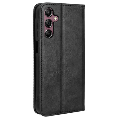For Samsung Galaxy A15 5G Leather Case Retro Phone Cover with Wallet Stand