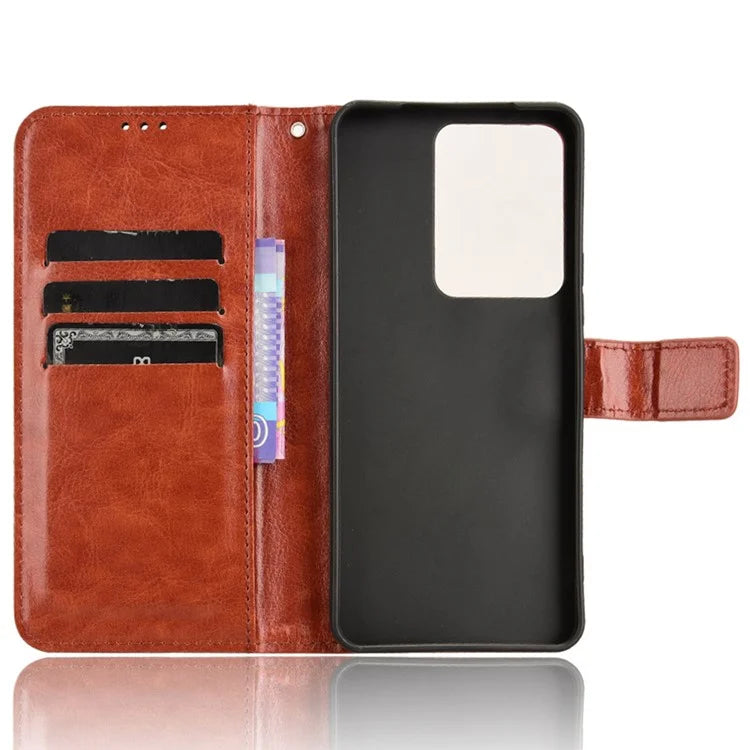 For vivo V29e (Global) 5G / Y200 (India) 5G Case Wallet Stand Crazy Horse Texture Phone Cover