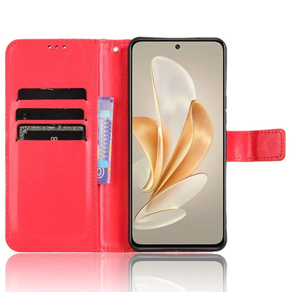 For vivo V29e (Global) 5G / Y200 (India) 5G Case Wallet Stand Crazy Horse Texture Phone Cover