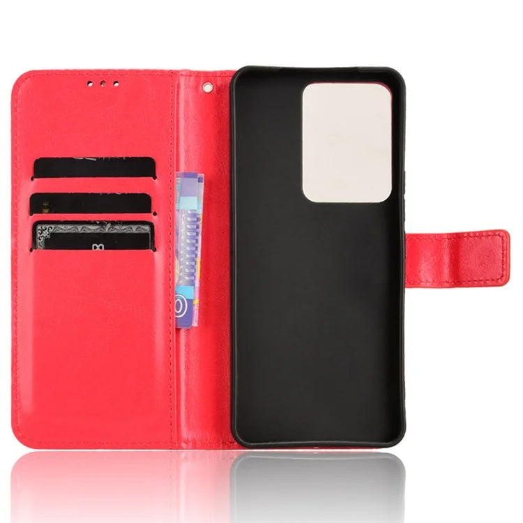 For vivo V29e (Global) 5G / Y200 (India) 5G Case Wallet Stand Crazy Horse Texture Phone Cover