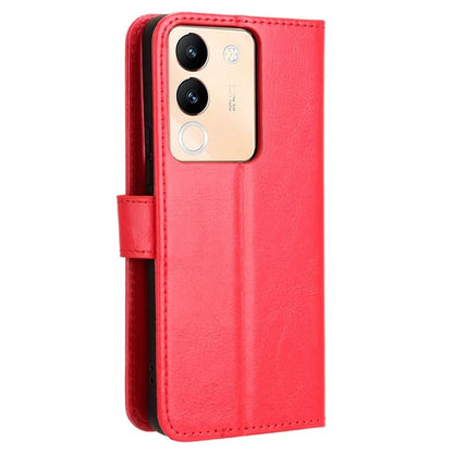 For vivo V29e (Global) 5G / Y200 (India) 5G Case Wallet Stand Crazy Horse Texture Phone Cover