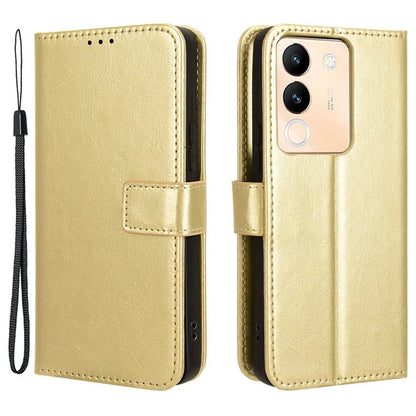 For vivo V29e (Global) 5G / Y200 (India) 5G Case Wallet Stand Crazy Horse Texture Phone Cover