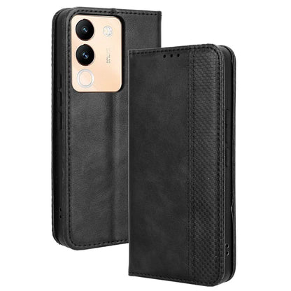 For vivo V29e (Global) 5G / Y200 (India) 5G Case Retro Phone Cover with Stand Wallet