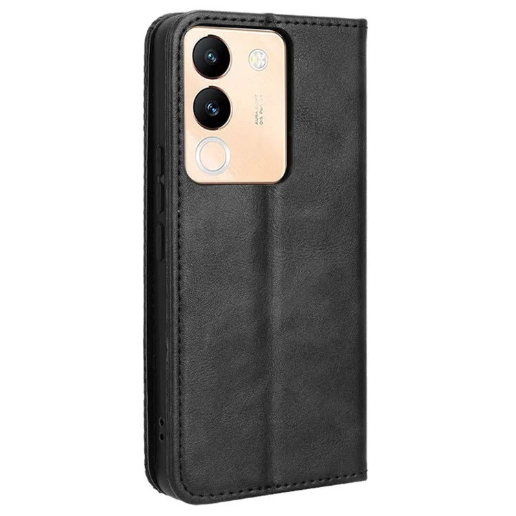 For vivo V29e (Global) 5G / Y200 (India) 5G Case Retro Phone Cover with Stand Wallet