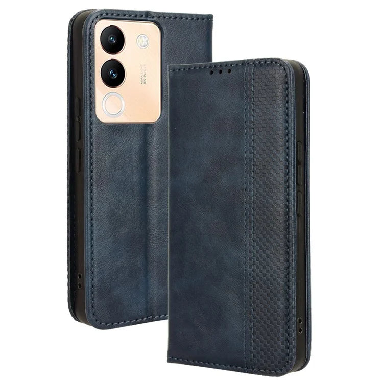 For vivo V29e (Global) 5G / Y200 (India) 5G Case Retro Phone Cover with Stand Wallet