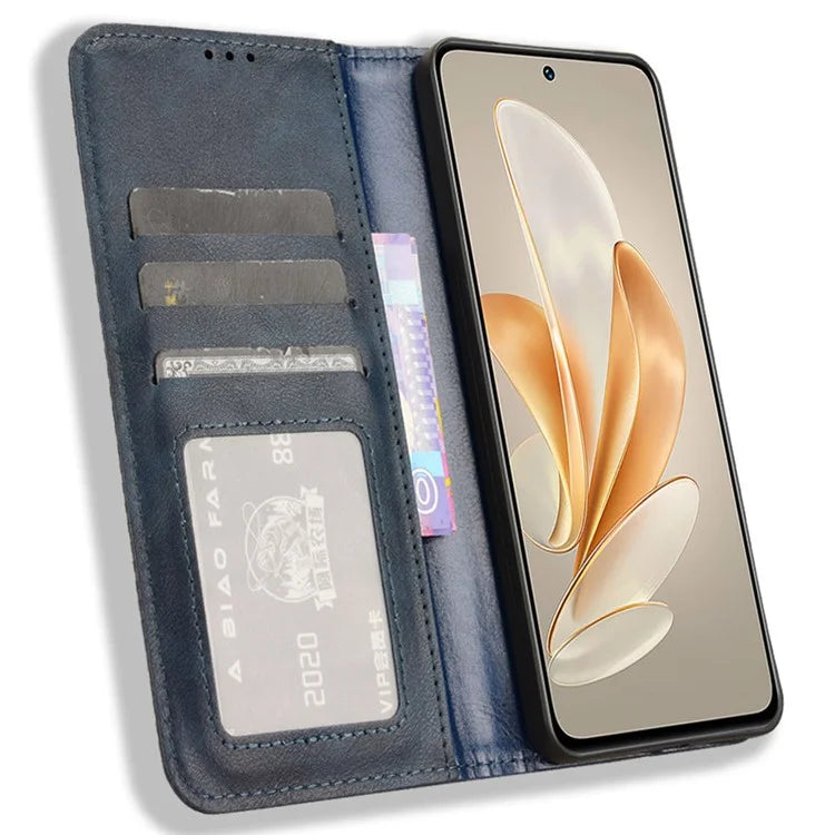 For vivo V29e (Global) 5G / Y200 (India) 5G Case Retro Phone Cover with Stand Wallet