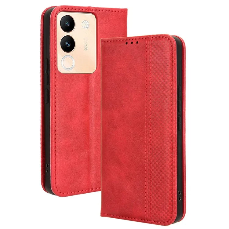 For vivo V29e (Global) 5G / Y200 (India) 5G Case Retro Phone Cover with Stand Wallet