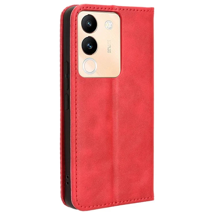 For vivo V29e (Global) 5G / Y200 (India) 5G Case Retro Phone Cover with Stand Wallet