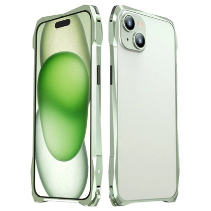 LUPHIE For iPhone 15 Protective Bumper Frame Metal Drop-proof Smart Phone Frame Case
