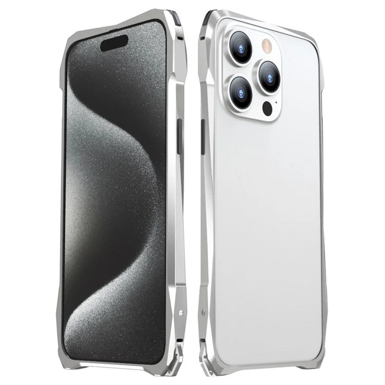 LUPHIE For iPhone 15 Pro Max Phone Bumper Frame Screw Lock Anti-drop Protective Case
