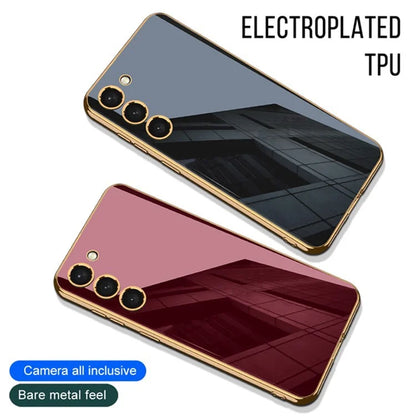 GKK For Samsung Galaxy S24+ Phone Case Electroplating Tempered Glass+PC+TPU Back Shell