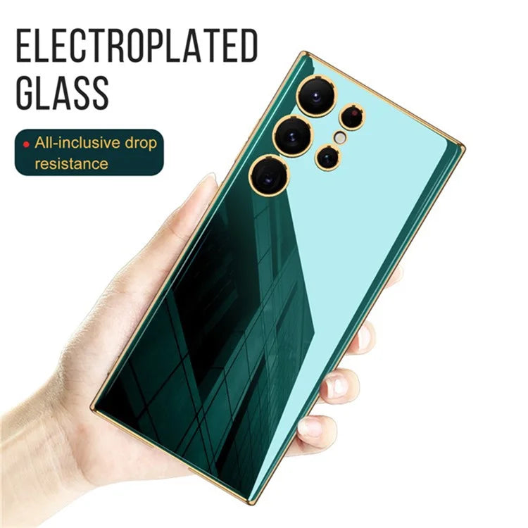 GKK For Samsung Galaxy S24 Ultra Case Slim Tempered Glass+PC+TPU Phone Protector