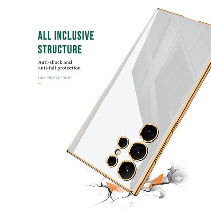 GKK For Samsung Galaxy S24 Ultra Case Slim Tempered Glass+PC+TPU Phone Protector