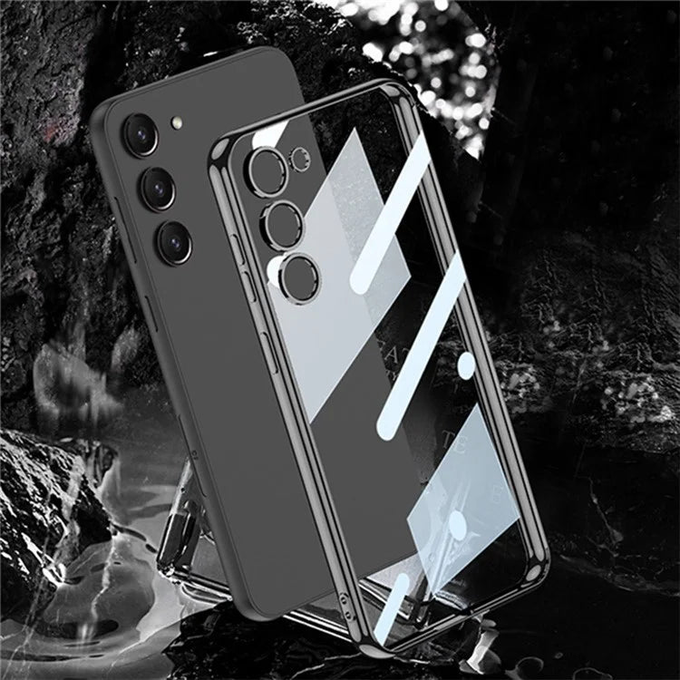 GKK For Samsung Galaxy S24 Slim Case Anti-Drop Electroplating TPU Clear Phone Cover