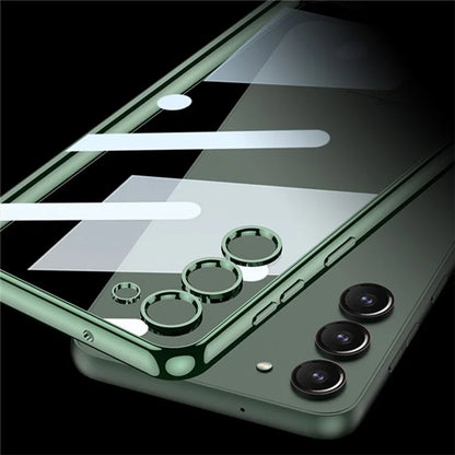 GKK For Samsung Galaxy S24 Slim Case Anti-Drop Electroplating TPU Clear Phone Cover
