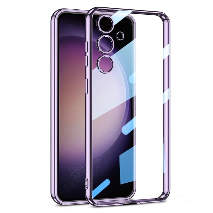 GKK For Samsung Galaxy S24 Slim Case Anti-Drop Electroplating TPU Clear Phone Cover