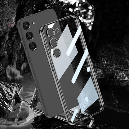 GKK For Samsung Galaxy S24 Slim Case Anti-Drop Electroplating TPU Clear Phone Cover
