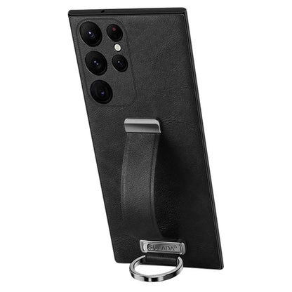 SULADA Fashion Series for Samsung Galaxy S24 Ultra Phone Case Anti-fall Retractable Hand Strap Cover