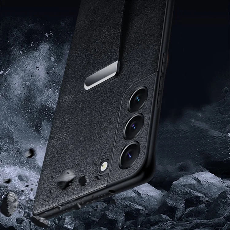 SULADA Fashion Series for Samsung Galaxy S24 Ultra Phone Case Anti-fall Retractable Hand Strap Cover