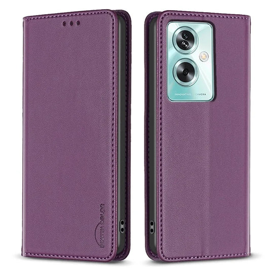 BINFEN COLOR BF18 For Oppo A79 5G / A2 5G Case Flip PU Leather Folio Cell Phone Cover with Card Slots