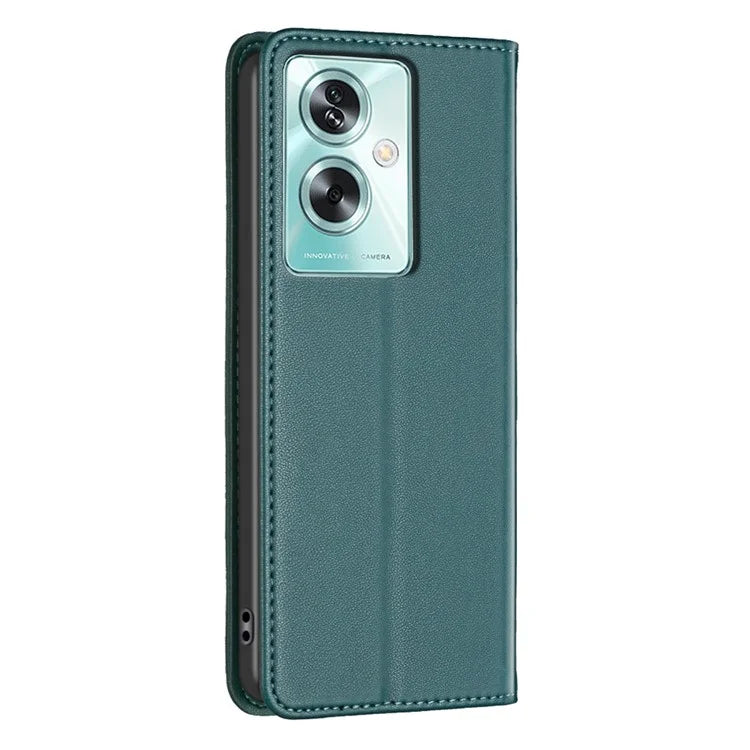 BINFEN COLOR BF18 For Oppo A79 5G / A2 5G Case Flip PU Leather Folio Cell Phone Cover with Card Slots
