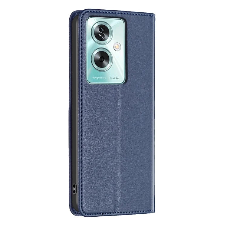 BINFEN COLOR BF18 For Oppo A79 5G / A2 5G Case Flip PU Leather Folio Cell Phone Cover with Card Slots