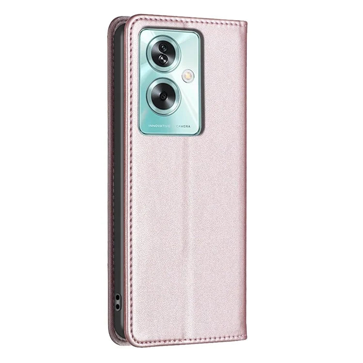 BINFEN COLOR BF18 For Oppo A79 5G / A2 5G Case Flip PU Leather Folio Cell Phone Cover with Card Slots