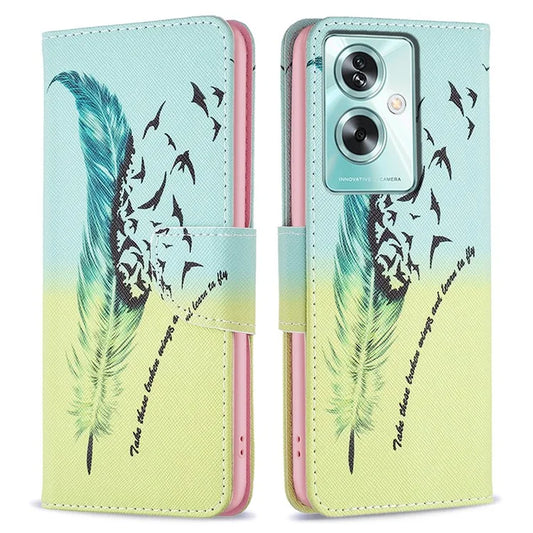 For Oppo A79 5G / A2 5G Leather Phone Case Pattern Printing Flip Wallet Cover