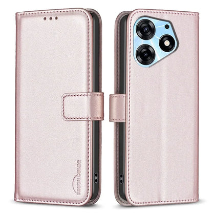 BINFEN COLOR BF17 For Transsion Tecno Spark 10 Pro Phone Case Wallet PU Leather Flip Cover