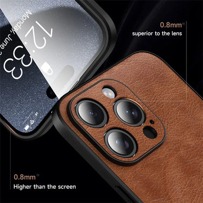 SULADA Magnetic Series for iPhone 15 Pro Max Phone Case Compatible with MagSafe Leather Back Cover