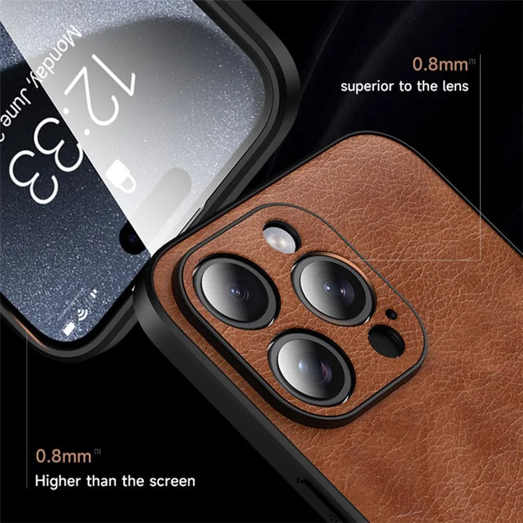 SULADA Magnetic Series for iPhone 15 Pro Max Phone Case Compatible with MagSafe Leather Back Cover