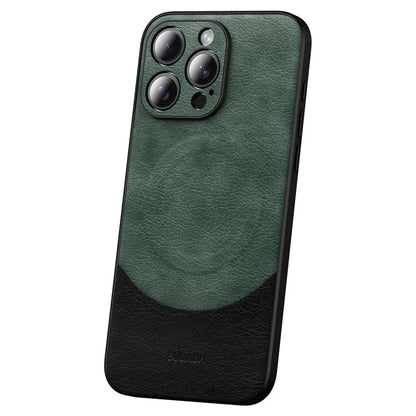 SULADA Magnetic Series for iPhone 15 Pro Max Phone Case Compatible with MagSafe Leather Back Cover