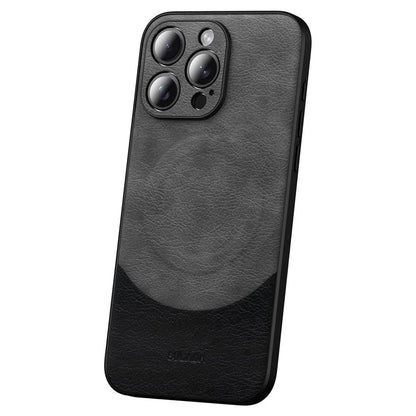 SULADA Magnetic Series for iPhone 15 Pro Max Phone Case Compatible with MagSafe Leather Back Cover