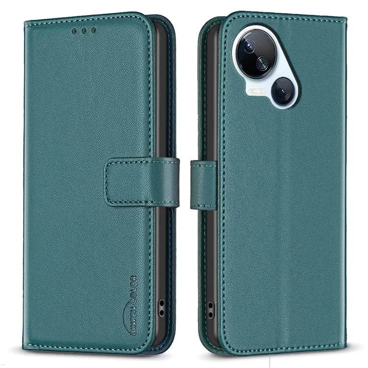 BINFEN COLOR BF17 For Transsion Tecno Spark 10 5G Wallet Leather Case Flip Magnetic Phone Cover
